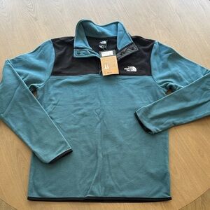 The North Face Blue and Black Fleece Jacket